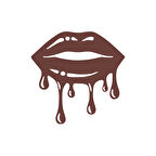 Akan Dudak Sticker 17x17 Cm Kahverengi