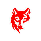 Kurt Sticker 17x17 Cm Kırmızı