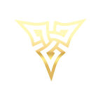 Nordik Güç Sembolü Sticker 17x17 Cm Gold