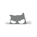 Kedi Sticker 17x17 Cm Gri