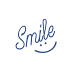 Smile Sticker  17x17 Cm Mavi