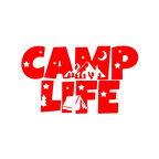 Camp Lifer Sticker 17x17 Cm Kırmızı