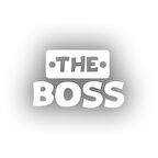 The Boss Sticker 17x17 Cm Beyaz