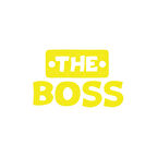 The Boss Sticker 17x17 Cm Sarı