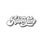 Adventure Sticker 17x17 Cm Gri