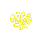 What is This Sticker 17x17 Cm Sarı