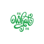 What is This Sticker 17x17 Cm Yeşil