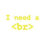 İ need BR Sticker 17x17 Cm Sarı
