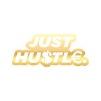 Just Hustle Sticker 17x17 Cm Gold