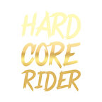 Hard Core Rider Sticker 17x17 Cm Gold