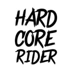 Hard Core Rider Sticker 17x17 Cm Siyah