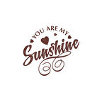 Sunshine Sticker 17x17 Cm Kahverengi