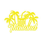 Thailand Sticker 17x17 Cm Sarı