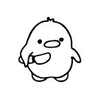 Bıçaklı Kuş Stikcer 17x17 Cm Siyah