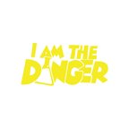 I am Danger Sticker 17x17 Cm Sarı