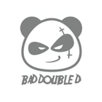 Kötü Panda Sticker 17x17 Cm Gri