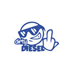 Dirty Diesel Sitcker 17x17 Cm Mavi