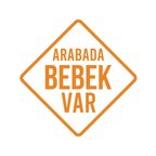 arabada Bebek Var Sticker 17x17 Cm Turuncu