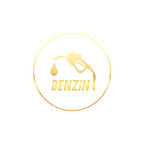 Benzin Araba Sticker 17x17 Cm Gold