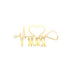 Nurse Araba Sticker 17x17 Cm Gold