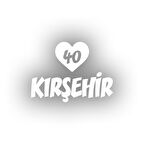 Kalpli 40 Kırşehir Araba Sticker 17x17 Cm Beyaz