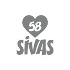 Kalpli 58 Sivas Araba Sticker 17x17 Cm Gri
