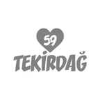 Kalpli 59 Tekirdağ Araba Sticker 17x17 Cm Gri