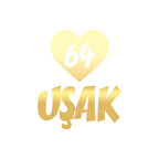 Kalpli 64 Uşak Araba Sticker 17x17 Cm Gold