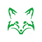 Tilki Kafası Araba Sticker 17x17 Cm Yeşil