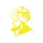 Fatih Sultan Mehmet Araba Sticker 17x17 Cm Sarı