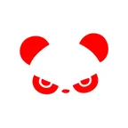 Kızgın Panda Araba Sticker 17x17 Cm Kırmızı
