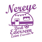 Nereye Park Edersem Evim Orasıdır Karavan Sticker 17x17 Cm Mor