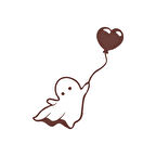 Hayalet Sitcker 17x17 Cm Kahverengi