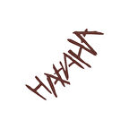 Hahah Araba Sticker 17x17 Cm Kahverengi