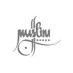 Muslim Kaligrafi Araba Sticer 17x17 Cm Gri