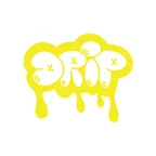 Graffiti Drip Araba Sticker 17x17 Cm Sarı
