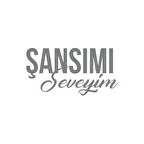 Şansımı Seveyim Araba Sticker 17x17 Cm Gri