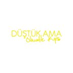 Düştük Ama Ölmedik Kıps Araba Sticker 17x17 Cm Sarı