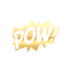 Pow Araba Sticker 17x17 Cm Gold