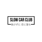 Slow Car Club Araba Sticker 17x17 Cm Siyah