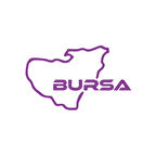 Bursa Harita Araba Sticker 17x17 Cm Mor