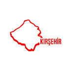 Kırşehir Harita Araba Sticker 17x17 Cm Kırmızı