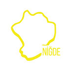 Niğde Harita Araba Sticker 17x17 Cm Sarı