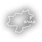 Sivas Harita Araba Sticker 17x17 Cm Beyaz