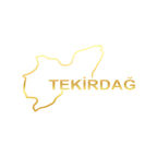 Tekirdağ Harita Araba Sticker 17x17 Cm Gold