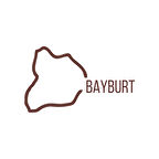 Bayburt Harita Araba Sticker 17x17 Cm Kahverengi