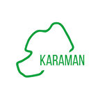 Karaman Harita Araba Sticker 17x17 Cm Yeşil