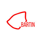 Bartın Harita Araba Sticker 17x17 Cm Kırmızı