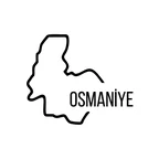 Osmaniye Harita Araba Sticker 17x17 Cm Siyah