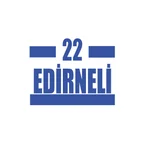 22 Edirneli Araba Sticker 17x17 Cm Mavi